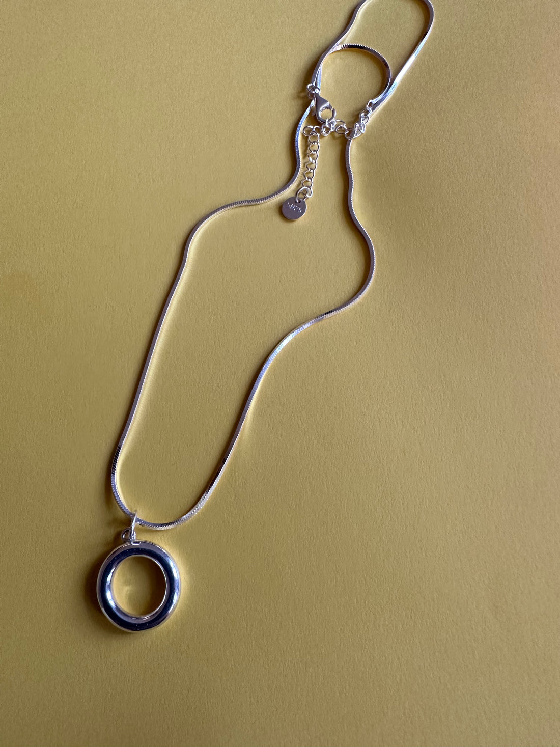 Thick Hoop 925 Sterling Silver Necklace