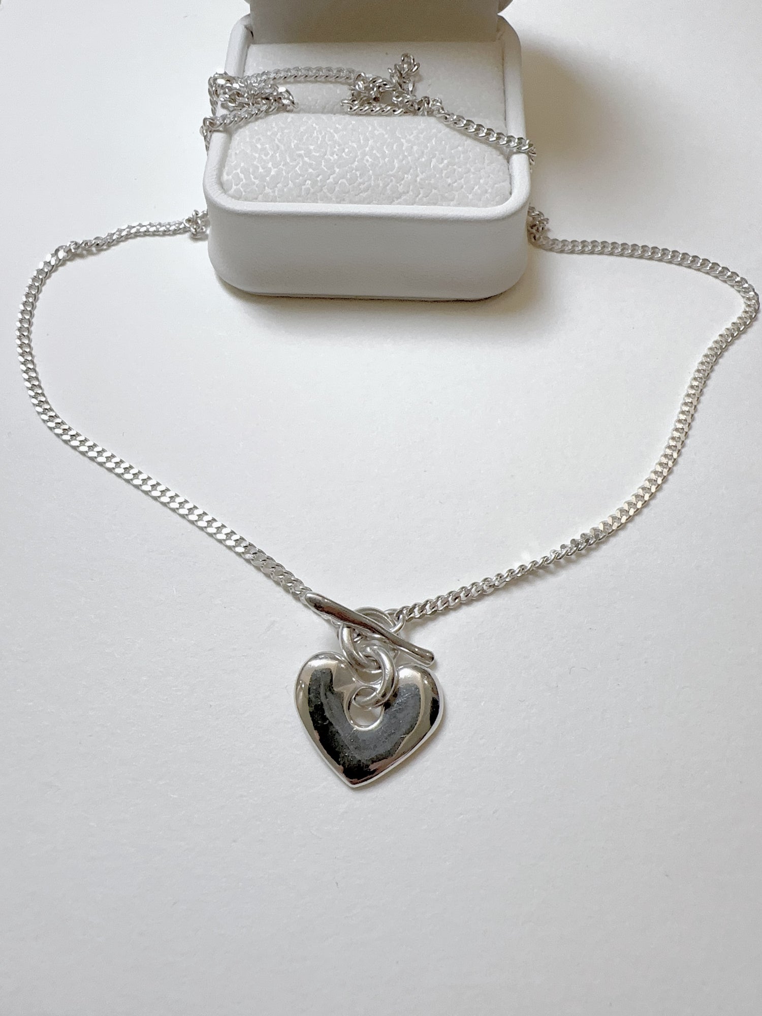 Collana in argento sterling 925 con cuore