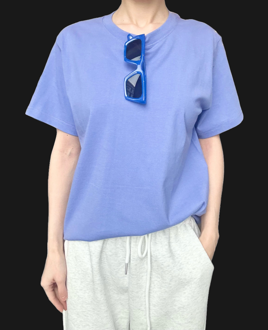 T-shirt- Azure Blue